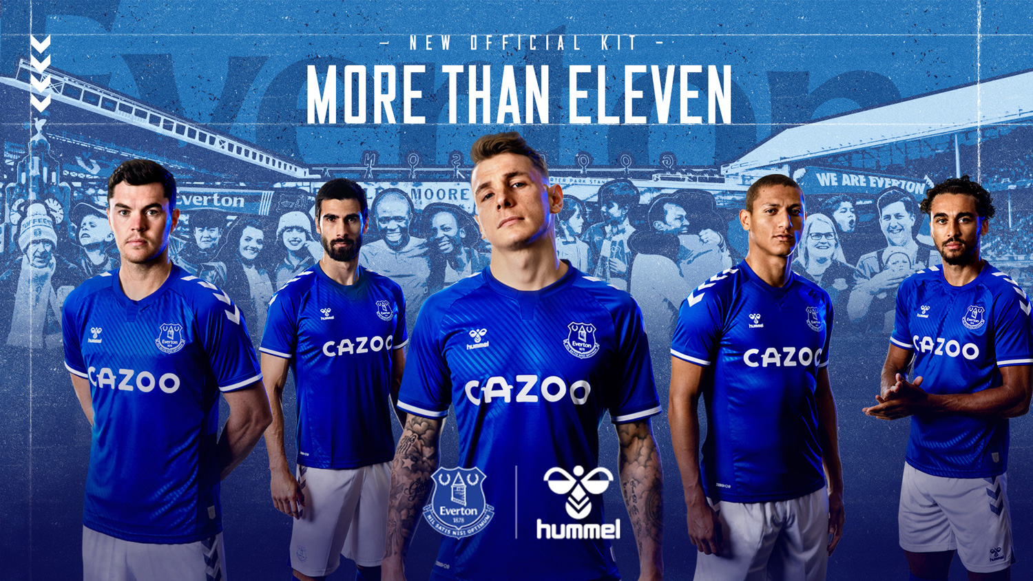 Everton and hummel reveal 2020/21 home kit
